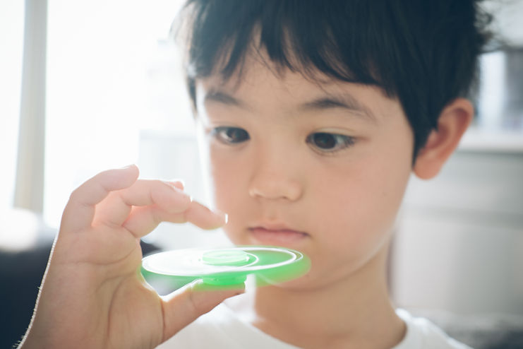 Playing with Fidget Spinner