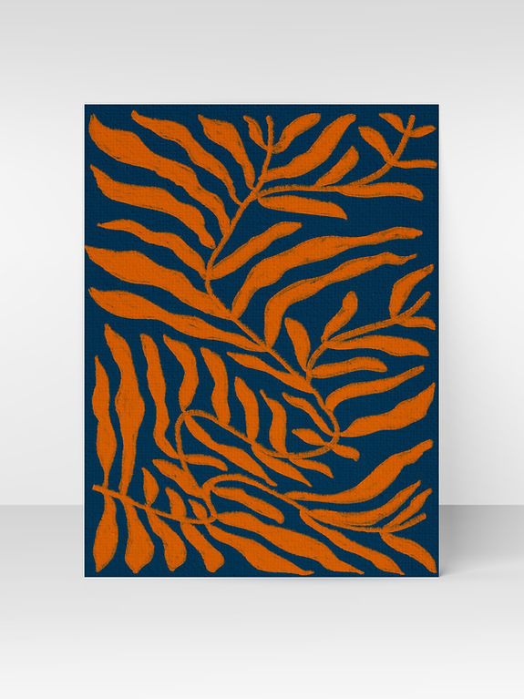 Abstract Leaf Artwork