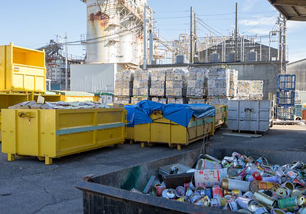 缶のリサイクル工場