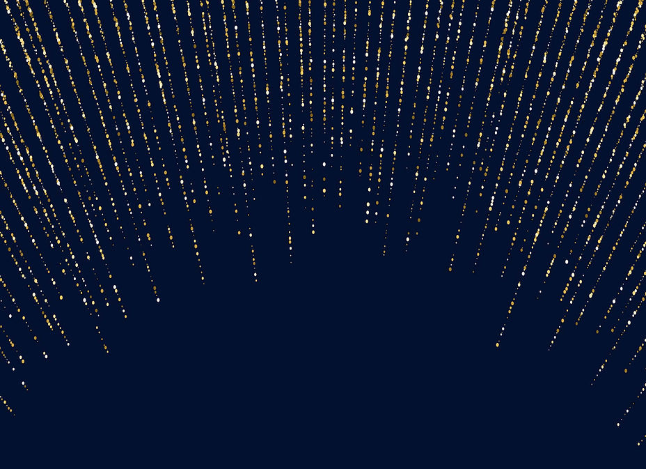 Glitter oro su blu navy