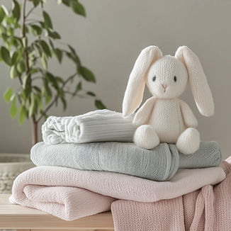 Stuffed Bunny Display
