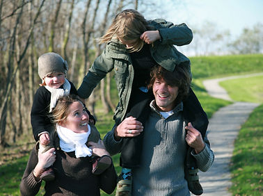 Famille en promenade
