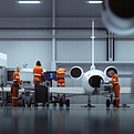 Flugzeugwartungsteam