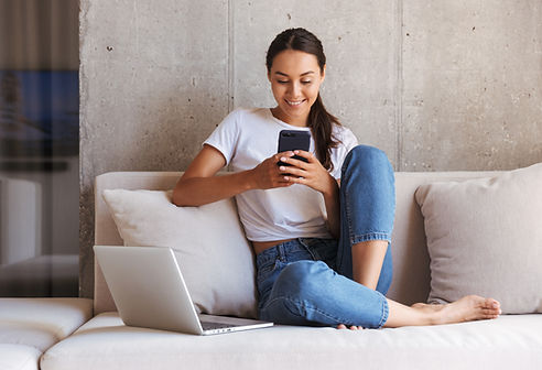 Woman Relaxing Indoors
