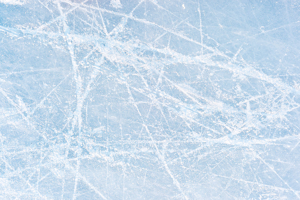 Superficie de hielo rayada