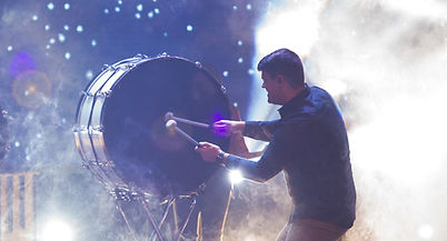 Playing Big Drum