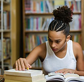 Studying in the Library