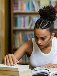 Studying in the Library