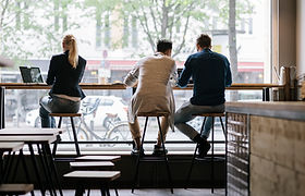 Working at a Cafe