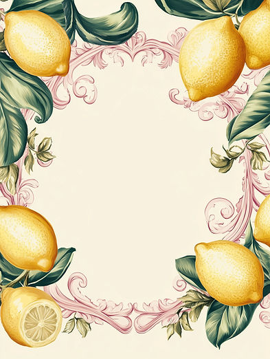 Zitronen-Rand-Design