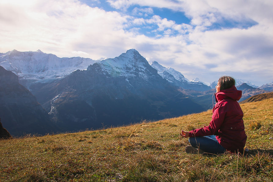 Traveller Meditating