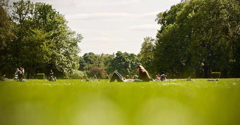 People Relaxing Outdoors