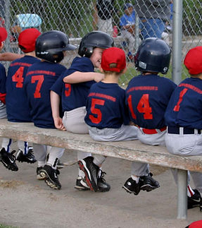 Little League Team on Bench