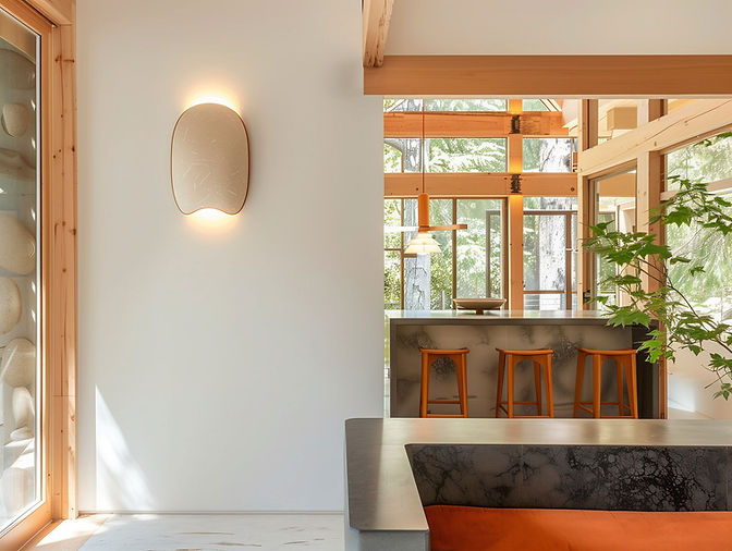Intérieur maison contemporaine et lumineuse, Bassin d'Arcachon