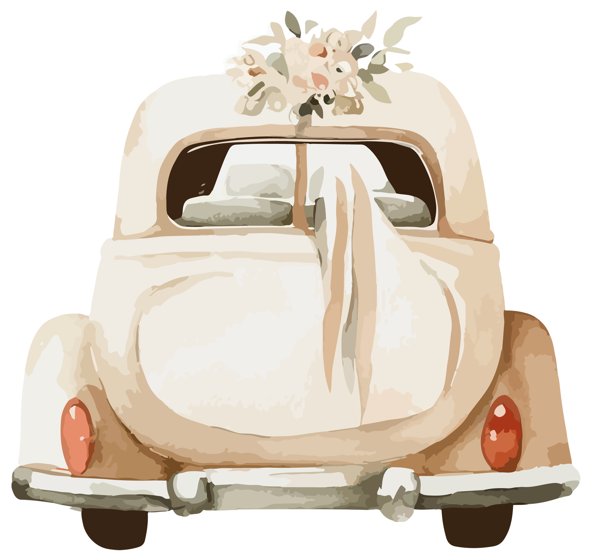 Wedding Car Illustration