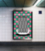 Grafisches U-Bahn-Poster