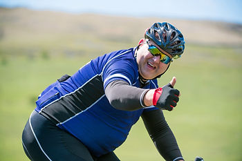 Fietser met overgewicht; Vaak zie je bij overgewicht meer skin tags als signaal voor toekomstige diabetes risico
