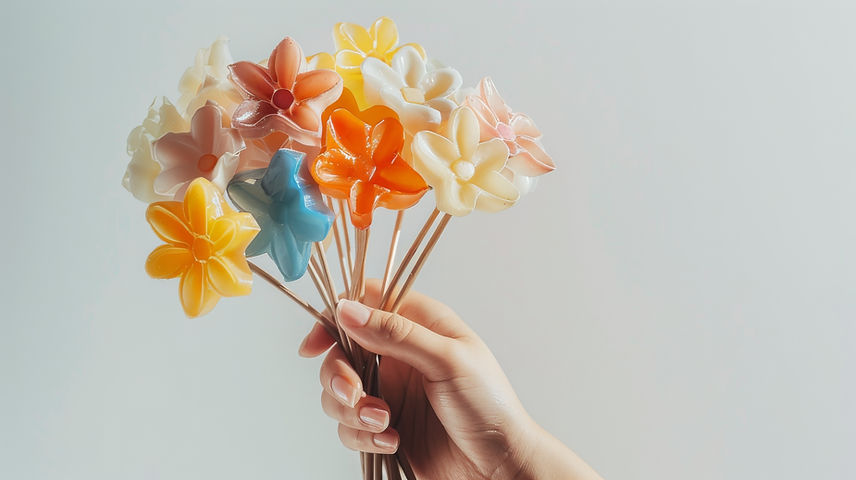 Flower-Shaped Candies