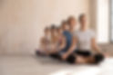 Women meditating