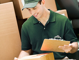 Delivery Worker Smiling