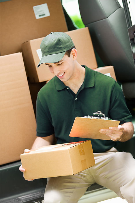 Delivery Worker Smiling