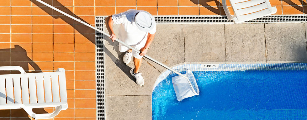 A professional technician working on a modern variable-speed pool pump.