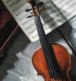 Violin and Music Sheet