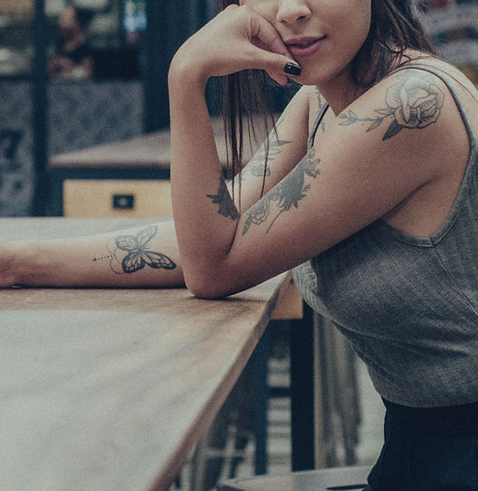 Cool Girl with Tattoos