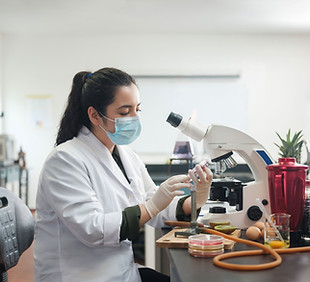 Lab Technician Working