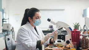 Woman in Science Laboratory