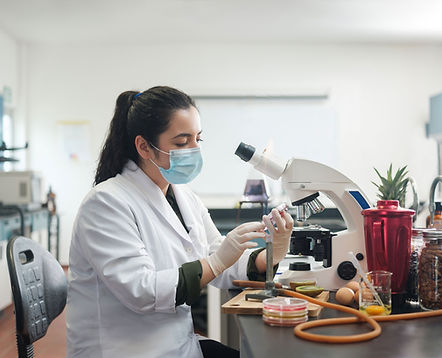 Lab Technician Working
