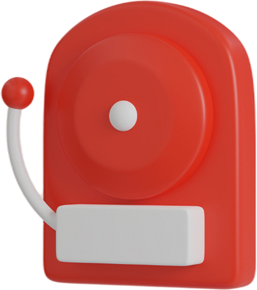 Campana de alarma roja