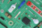 Tools on Green Background