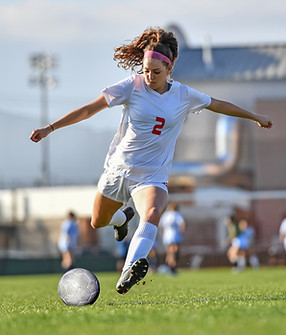 Fußballspieler in Aktion