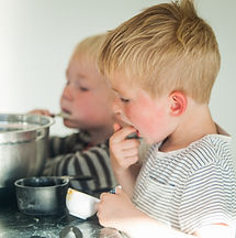 Children Baking Together