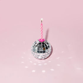 Disco Ball Birthday Candle