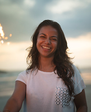 Woman with Firecracker