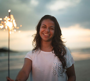 Woman with Firecracker