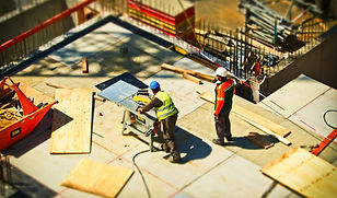 Construction Site Wood Cutting