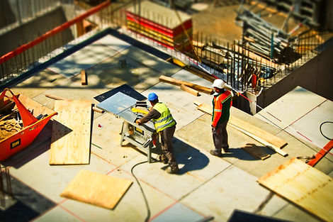 Construction Site Wood Cutting