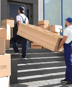 Movers Carrying Shelving Unit