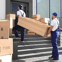 Movers Carrying Shelving Unit