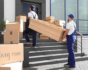 Movers Carrying Shelving Unit