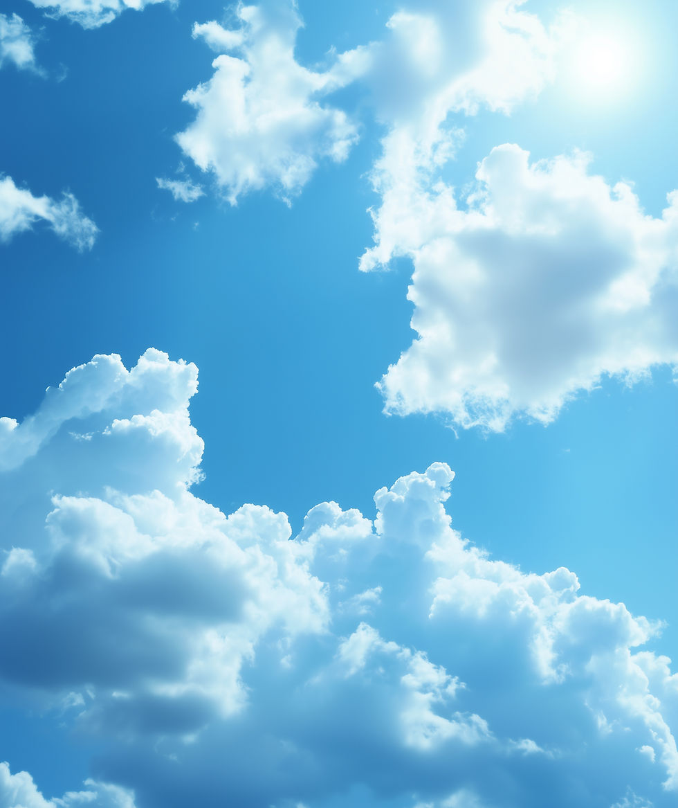 Blauer Himmel, Wolken