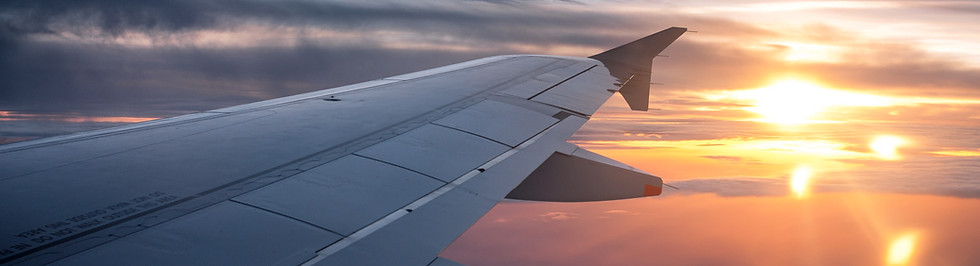 Sunset from the Airplane Window