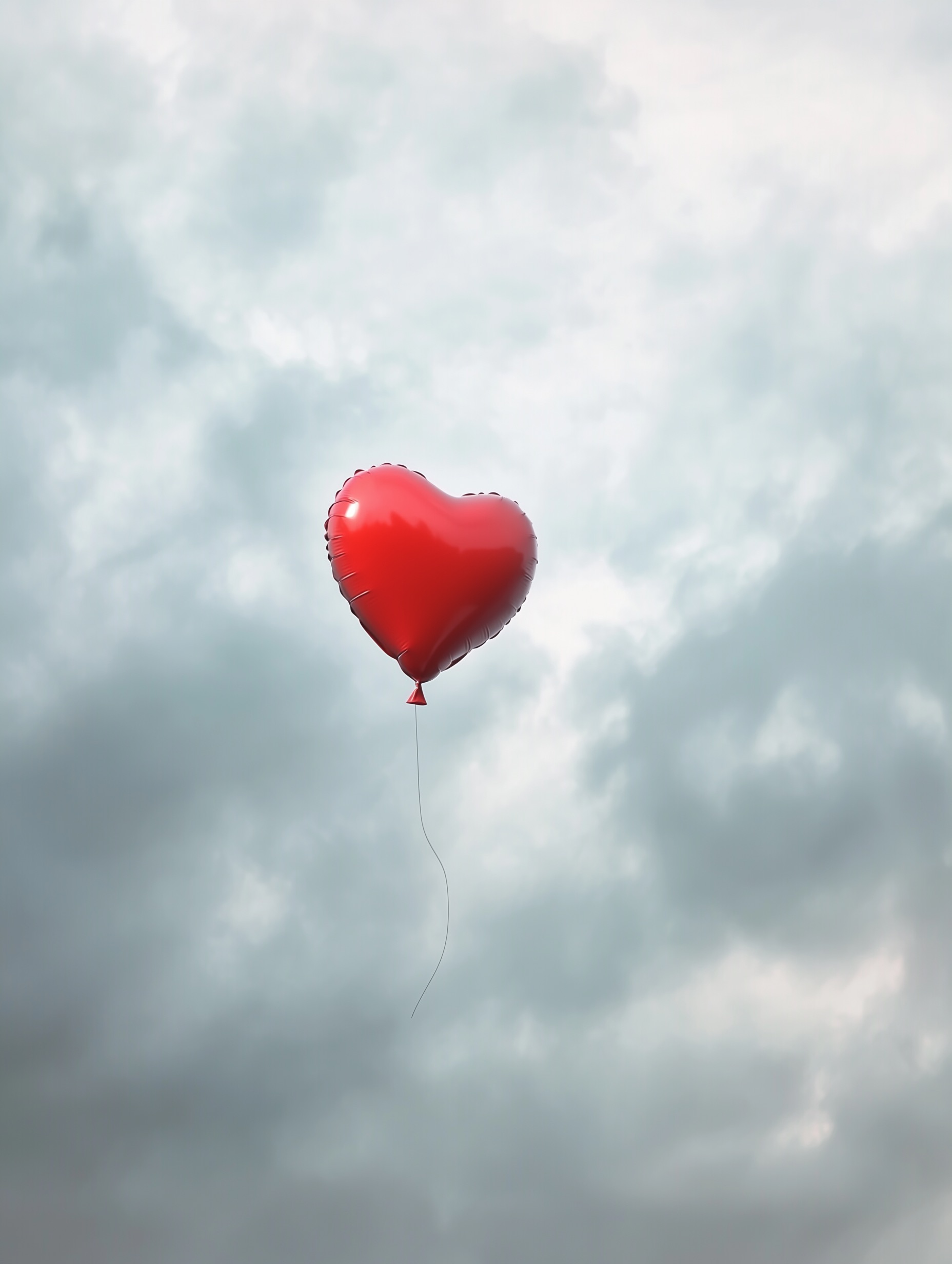 Heart Balloon in Sky