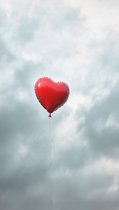 Hjärtballonghimmel