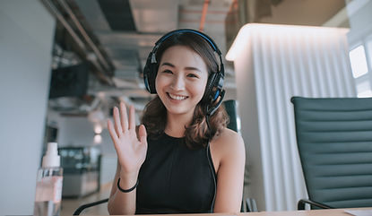 Smiling Woman Waving