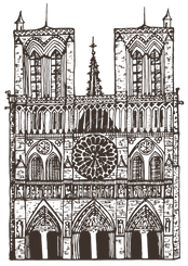 Cathedral Silhouette Art