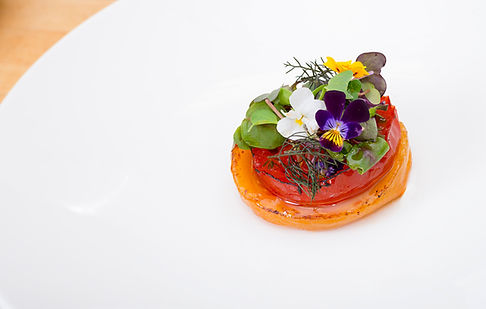 Gourmet-Gerichtepräsentation